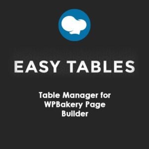 Easy Tables - Table Manager for WPBakery Page Builder