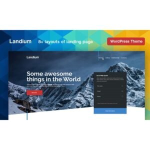 Landium - APP Landing Page WordPress
